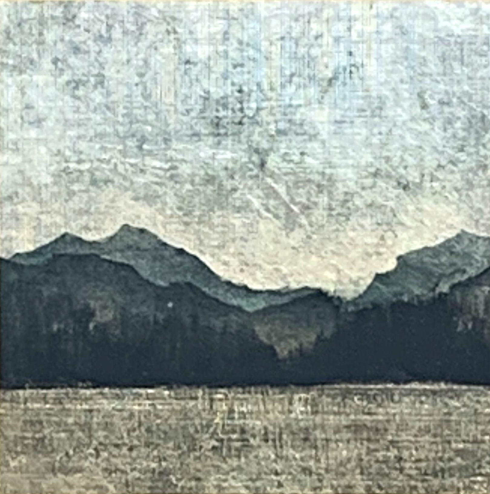 182, mixed media landscape painting by David Graff | Effusion Art Gallery + Cast Glass Studio, Invermere BC