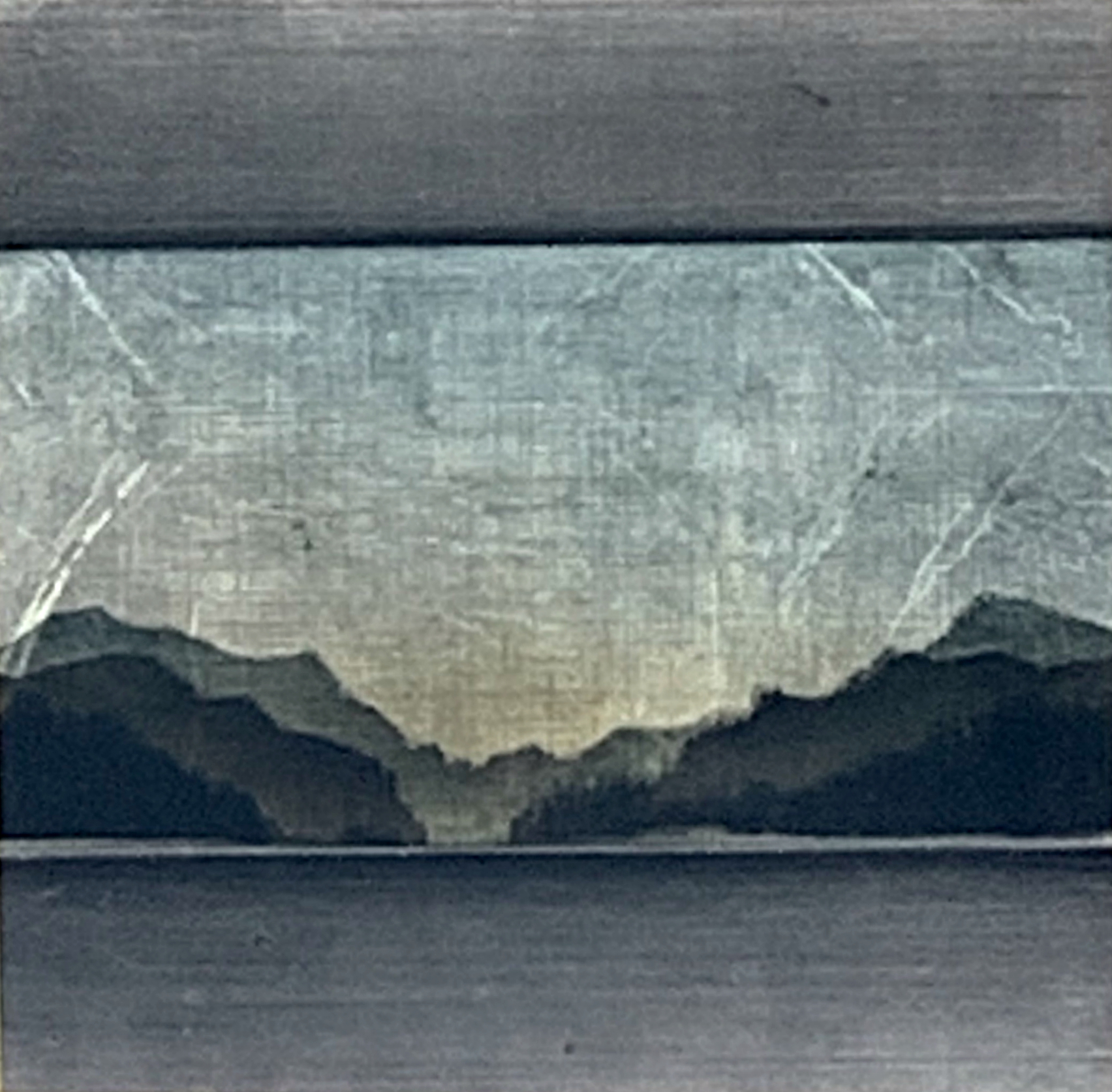 184, mixed media landscape painting by David Graff | Effusion Art Gallery + Cast Glass Studio, Invermere BC