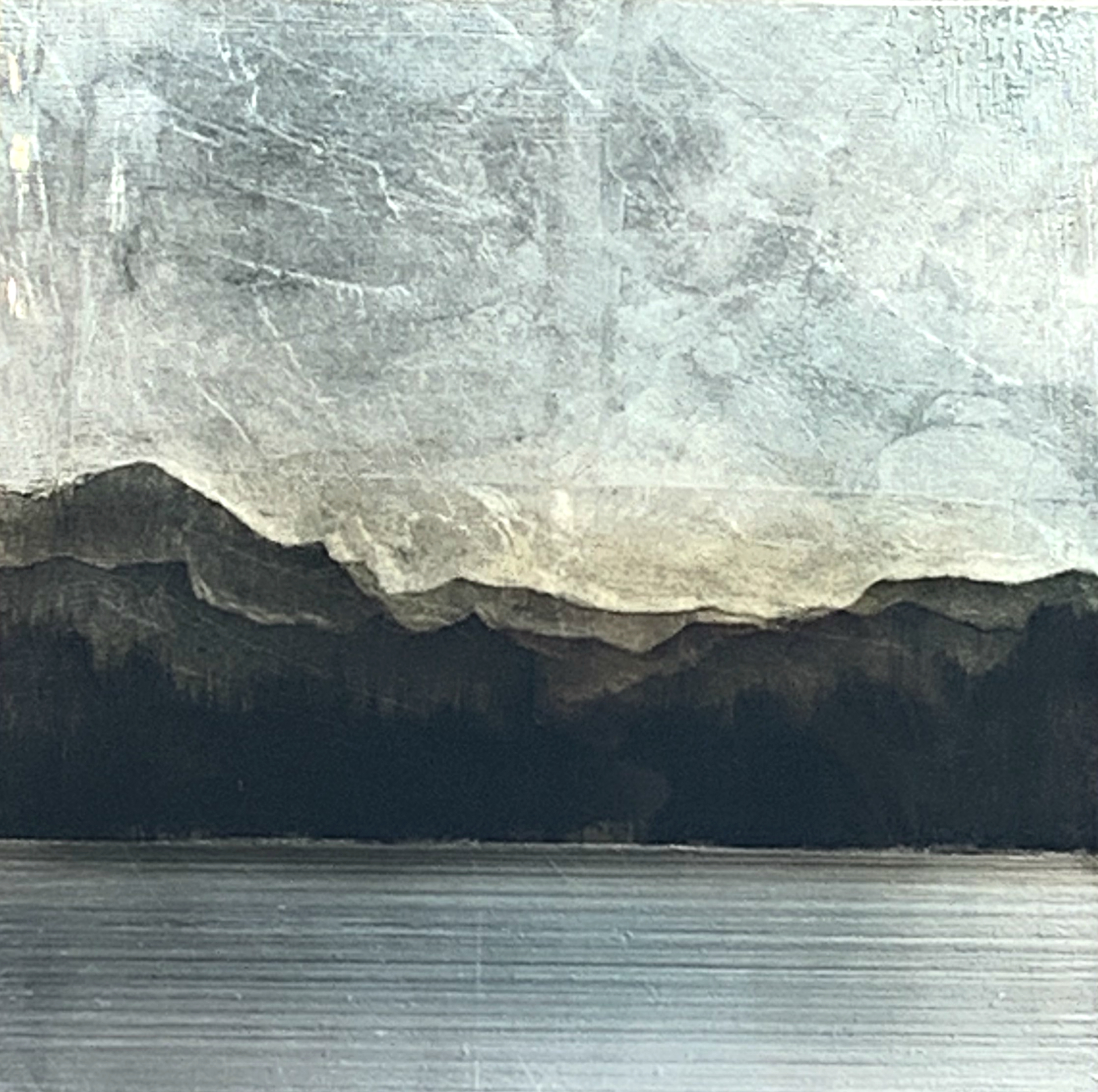 558, mixed media landscape painting by David Graff | Effusion Art Gallery + Cast Glass Studio, Invermere BC