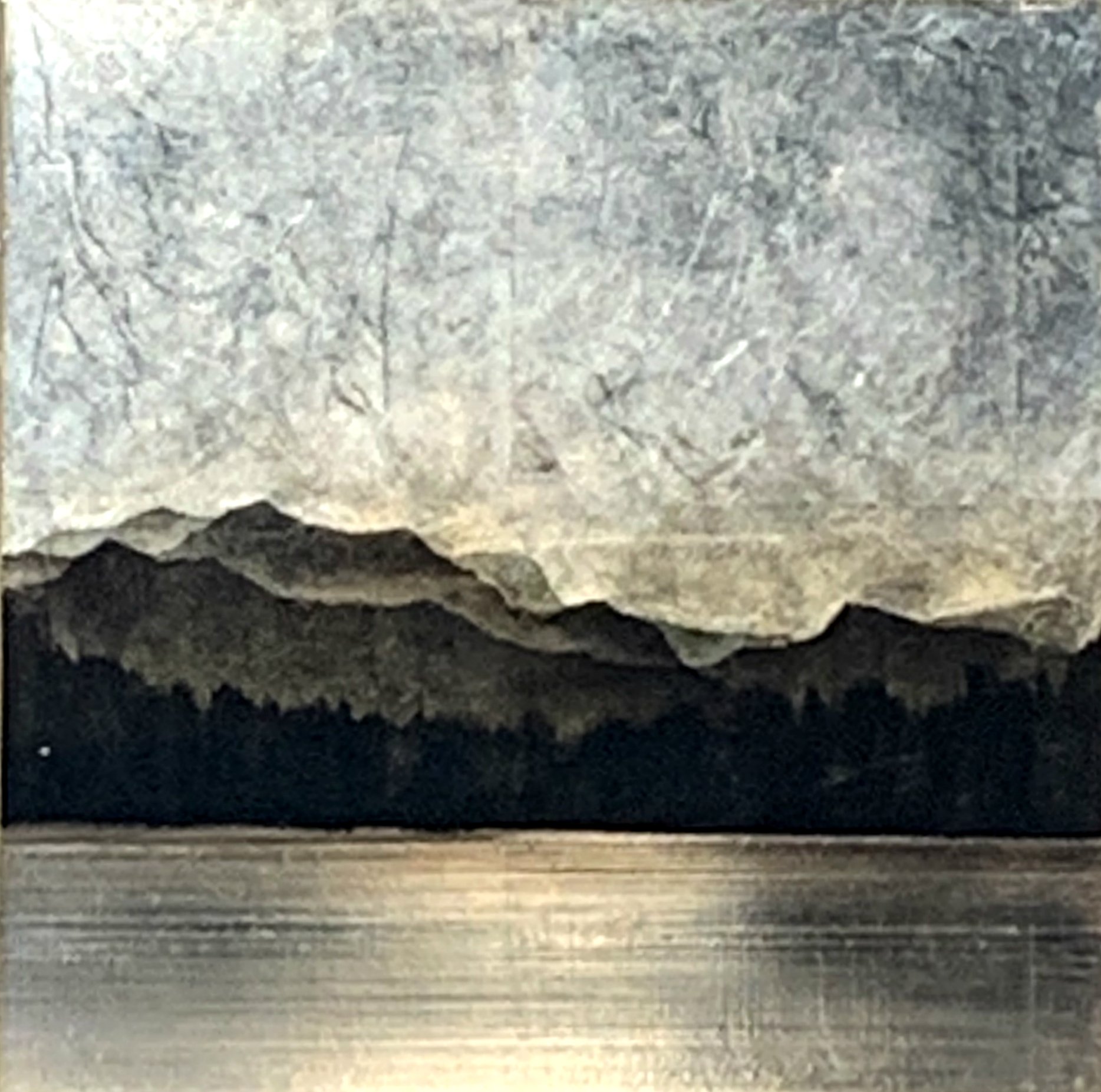 559, mixed media landscape painting by David Graff | Effusion Art Gallery + Cast Glass Studio, Invermere BC
