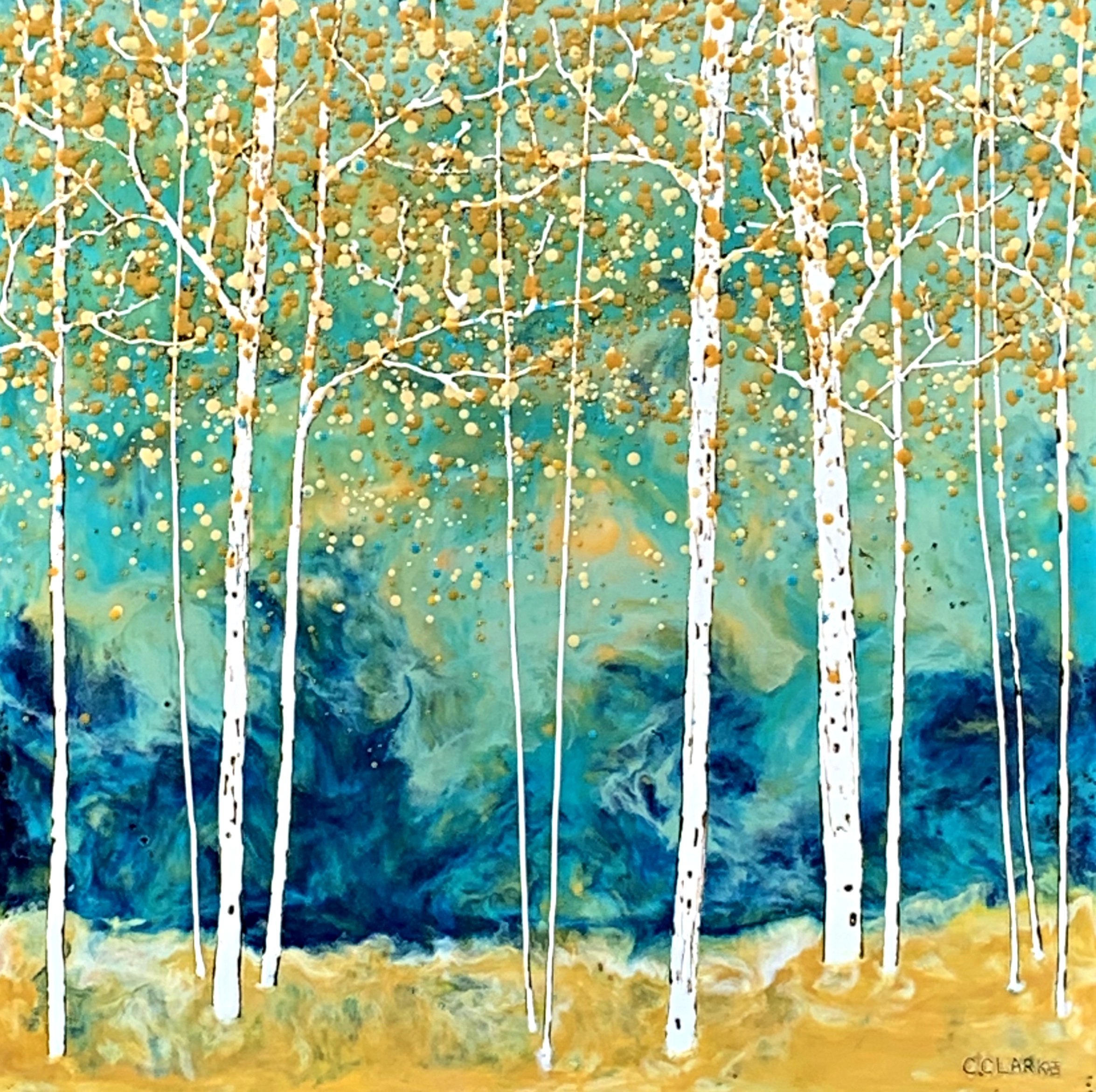 Don't Follow Harry, encaustic painting by Catharine Clarke | Effusion Art Gallery + Cast Glass Studio, Invermere BC
