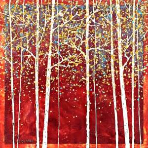 I'm in Good Hands, encaustic painting by Catharine Clarke | Effusion Art Gallery + Cast Glass Studio, Invermere BC