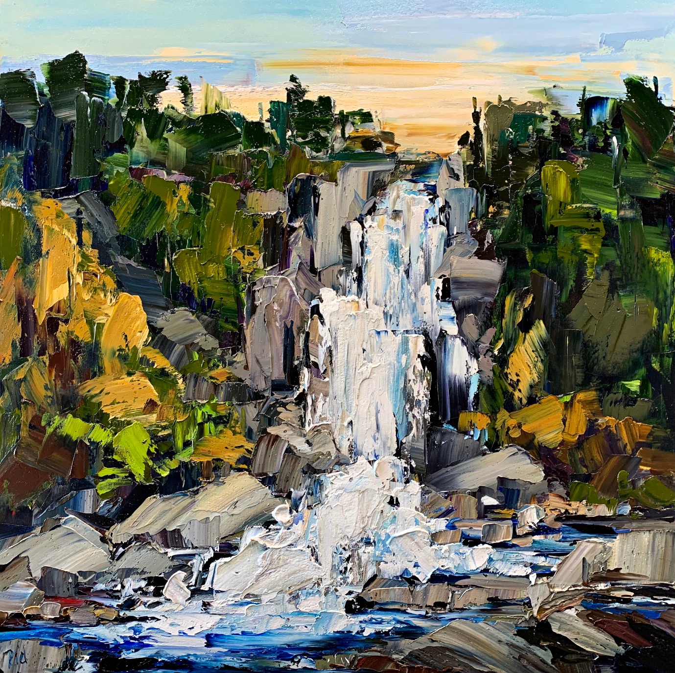 Falling Waters by Kimberly Kiel | Effusion Art Gallery + Glass Studio, Invermere BC