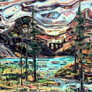 Bow Lake, Banff National Park Canada by Sandy Kunze | Effusion Art Gallery + Glass Studio, Invermere BC