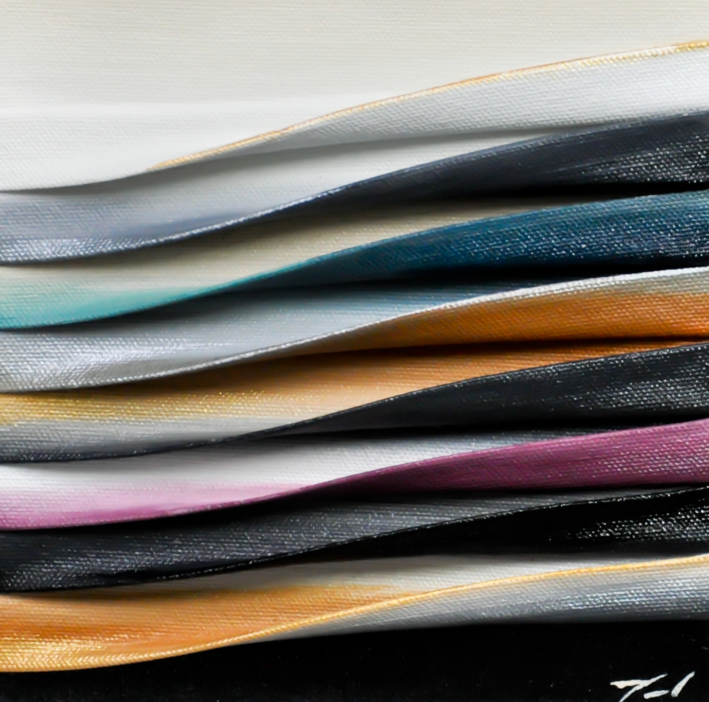 Nuit magique, abstract painting by Mélanie Giguère | Effusion Art Gallery + Cast Glass Studio, Invermere BC