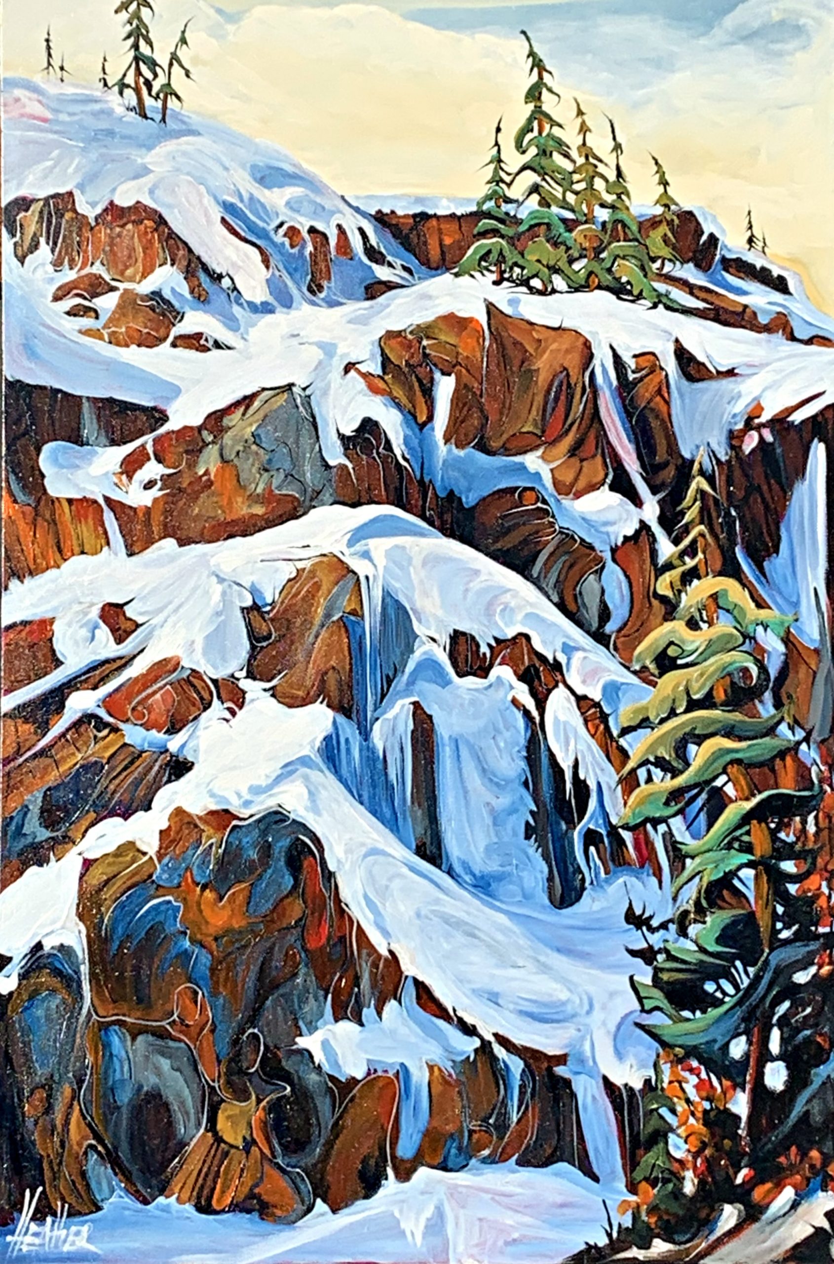 Ice Ice Baby by Heather Pant | Effusion  Art Gallery + Cast Glass Studio, Invermere BC