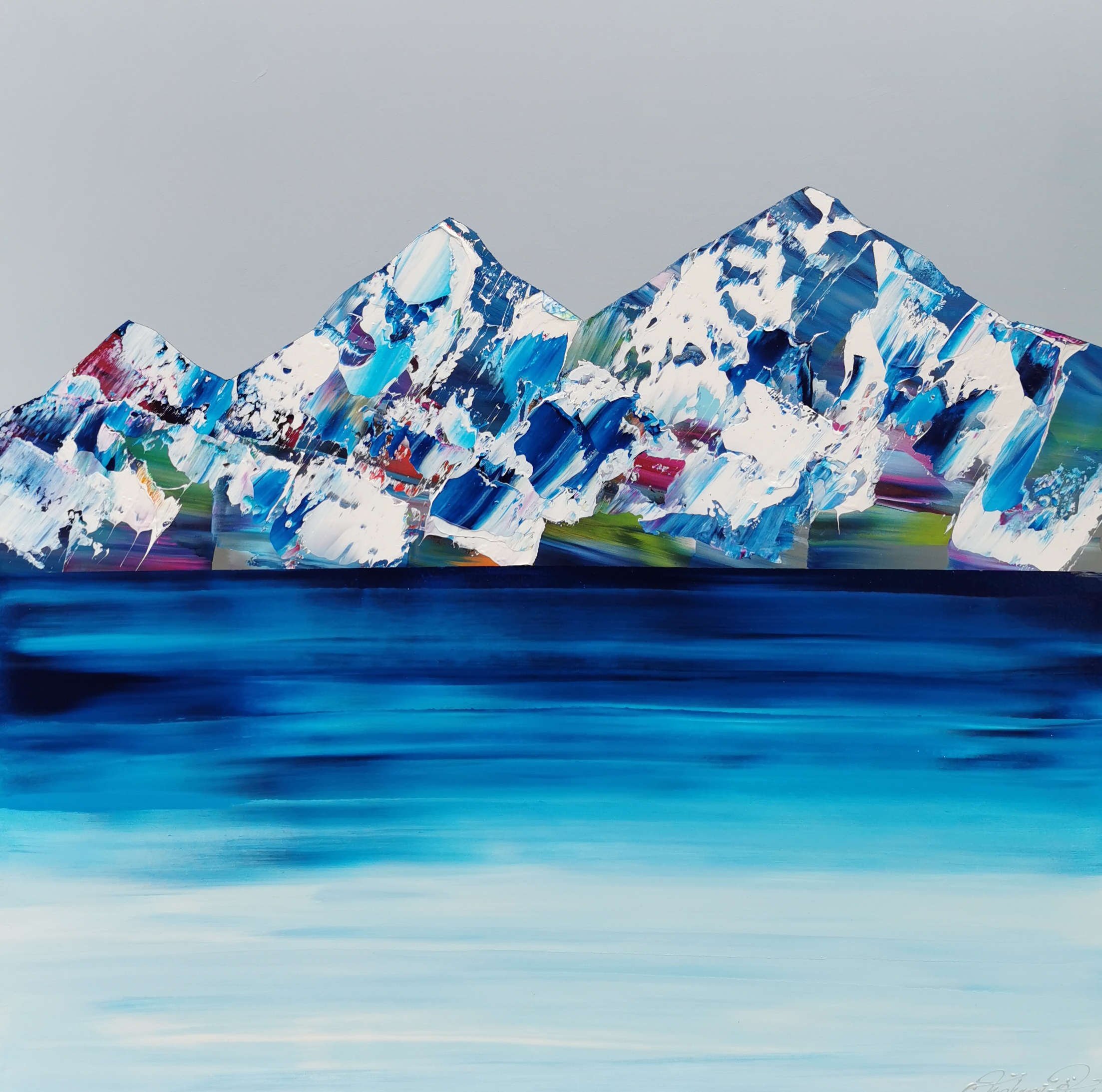 Rocheuses 1820, by Stephanie Rivet | Effusion  Art Gallery + Cast Glass Studio, Invermere BC