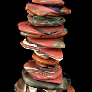 Rocky Mountain Cairn 82, cast glass sculpture by Heather Cuell | Effusion Art Gallery + Cast Glass Studio, Invermere BC
