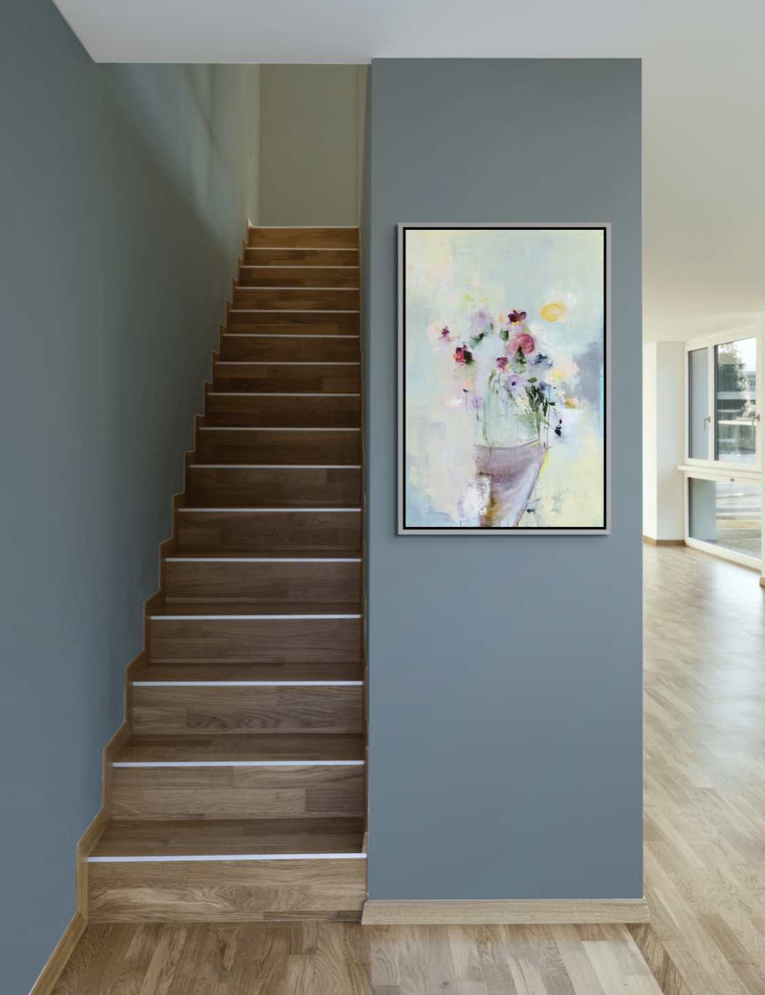 Vanishing, oil flower painting by Denna Erickson | Effusion Art Gallery + Cast Glass Studio, Invermere BC