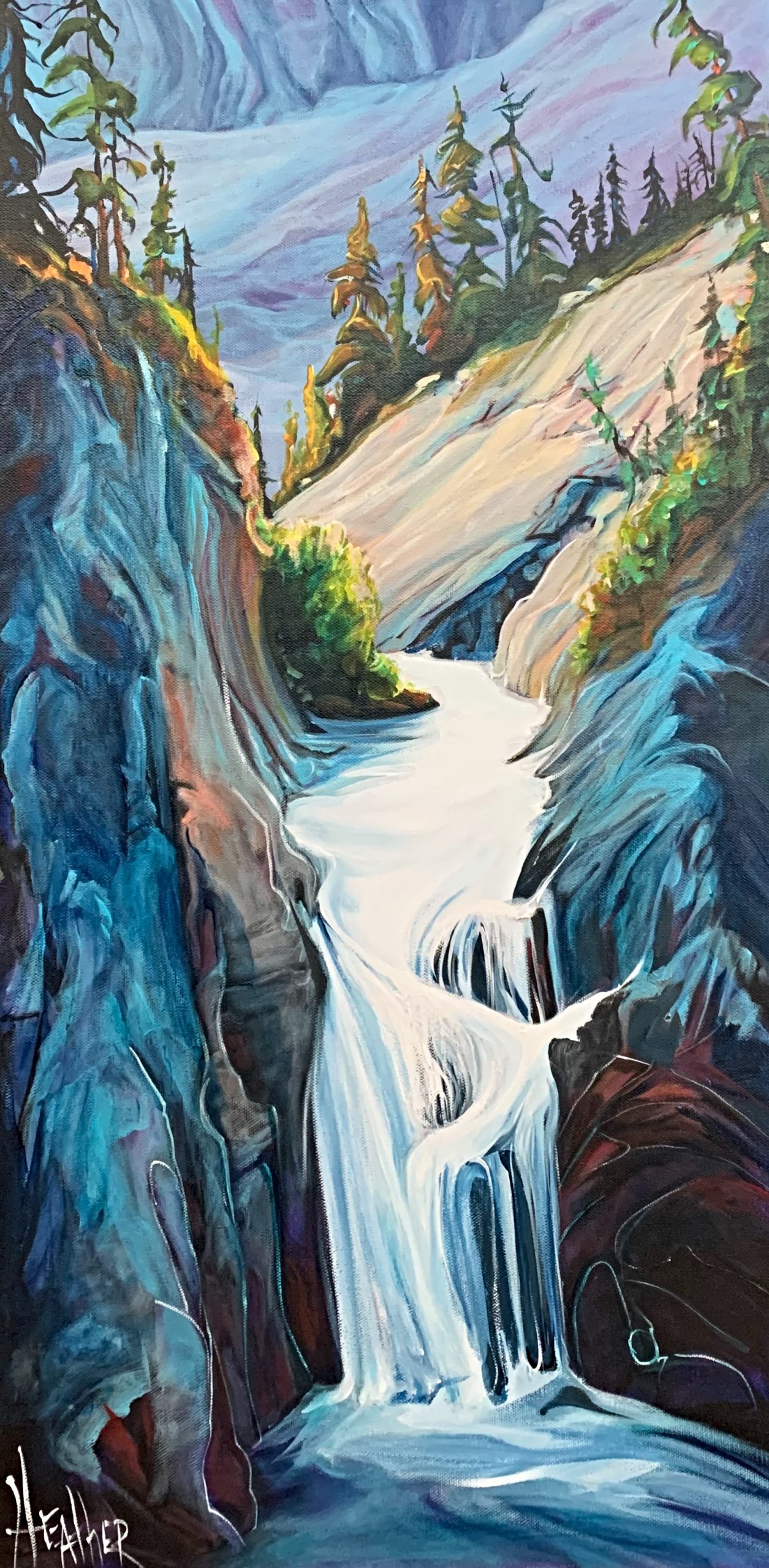 My Endless, landscape painting by Heather Pant | Effusion Art Gallery + Cast Glass Studio, Invermere BC