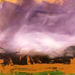 Ganas #18, mixed media painting by Jay Hodgins | Effusion Art Gallery + Cast Glass Studio, Invermere BC