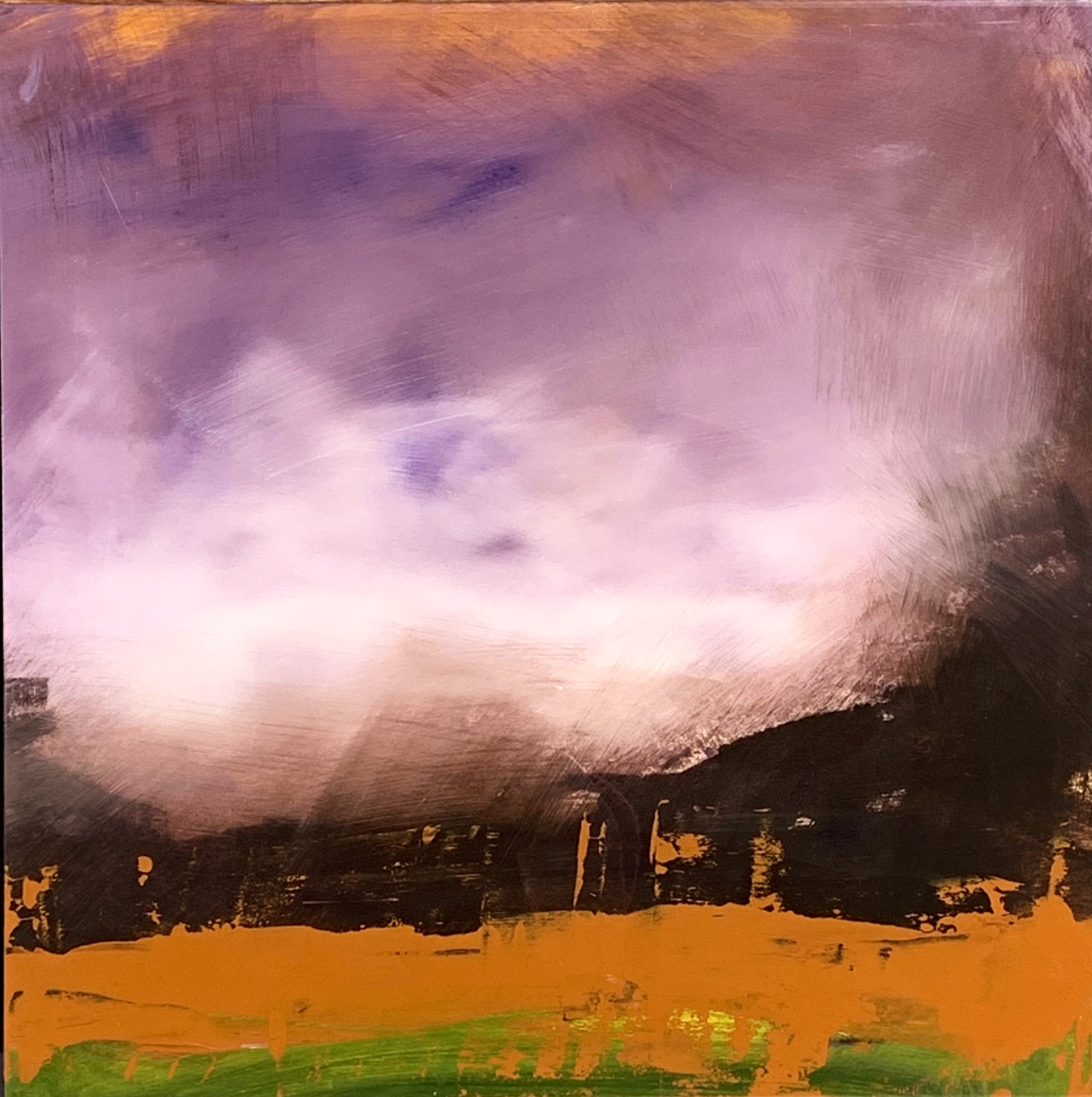 Ganas #19, mixed media painting by Jay Hodgins | Effusion Art Gallery + Cast Glass Studio, Invermere BC