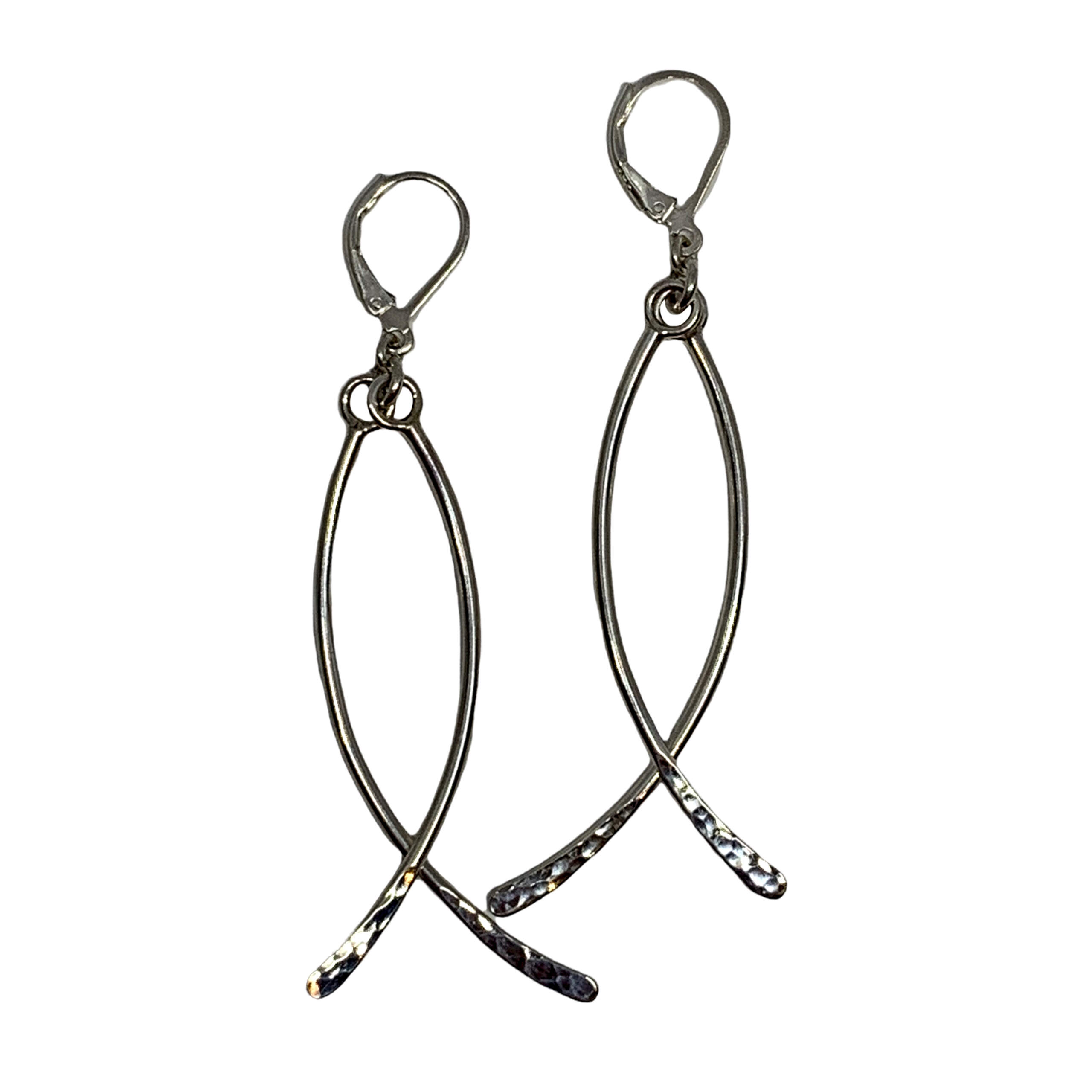 Handmade sterling silver earrings by Karyn Chopik | Effusion Art Gallery + Cast Glass Studio, Invermere BC