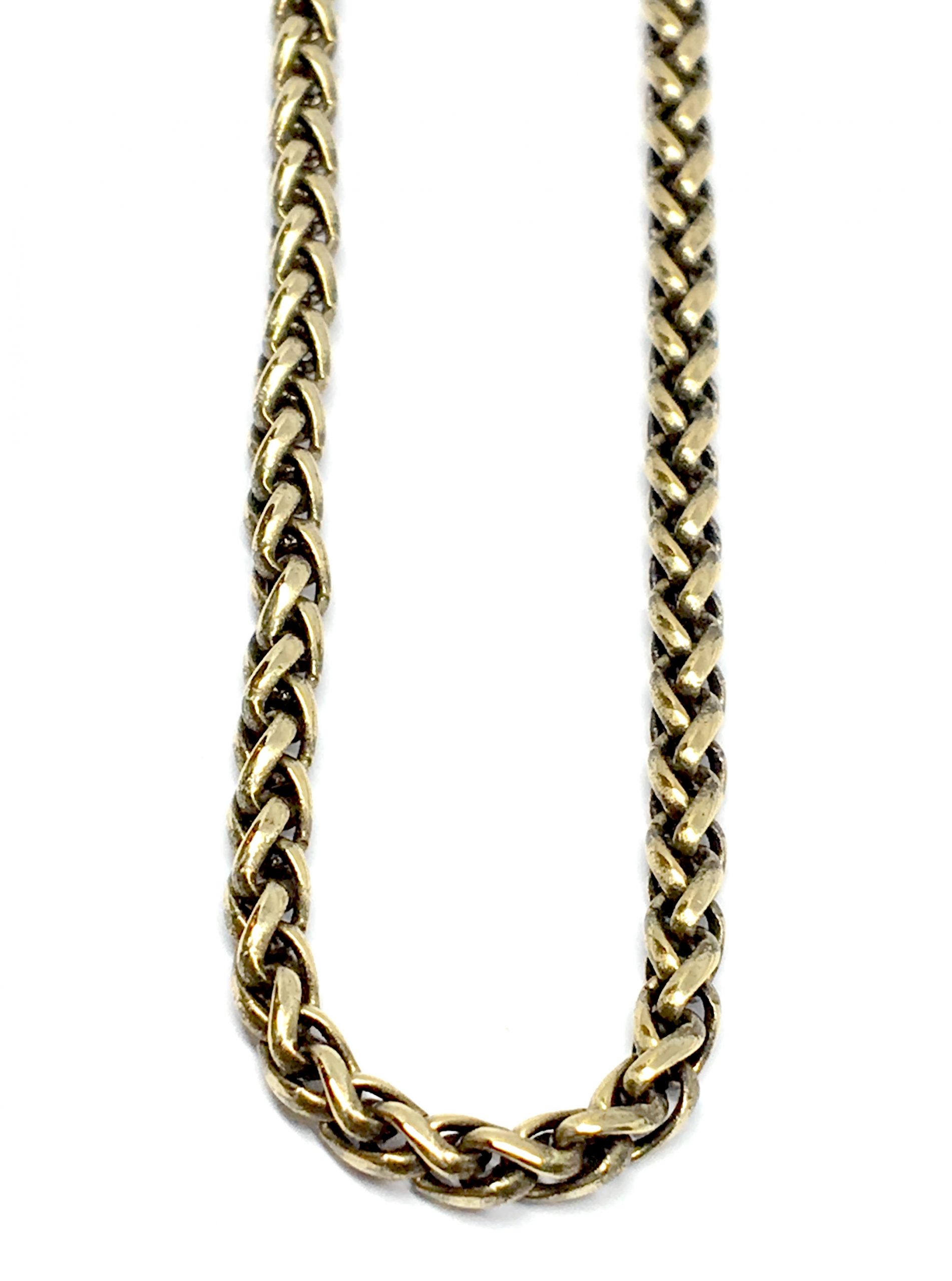 Braided bronze chain by Karyn Chopik | Effusion Art Gallery + Cast Glass Studio, Invermere BC
