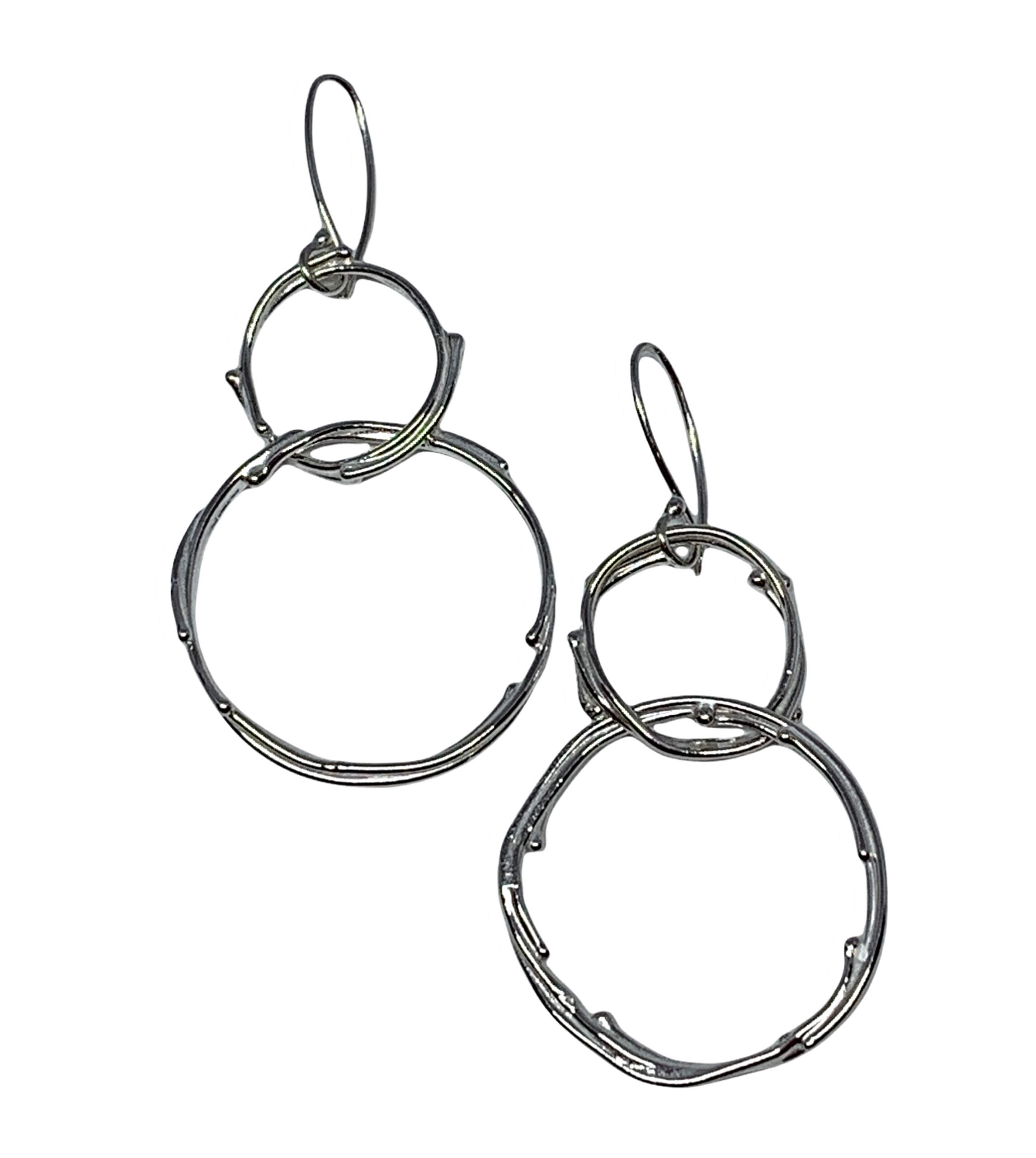 Handmade sterling silver earrings by A&R Jewellery | Effusion Art Gallery + Cast Glass Studio, Invermere BC