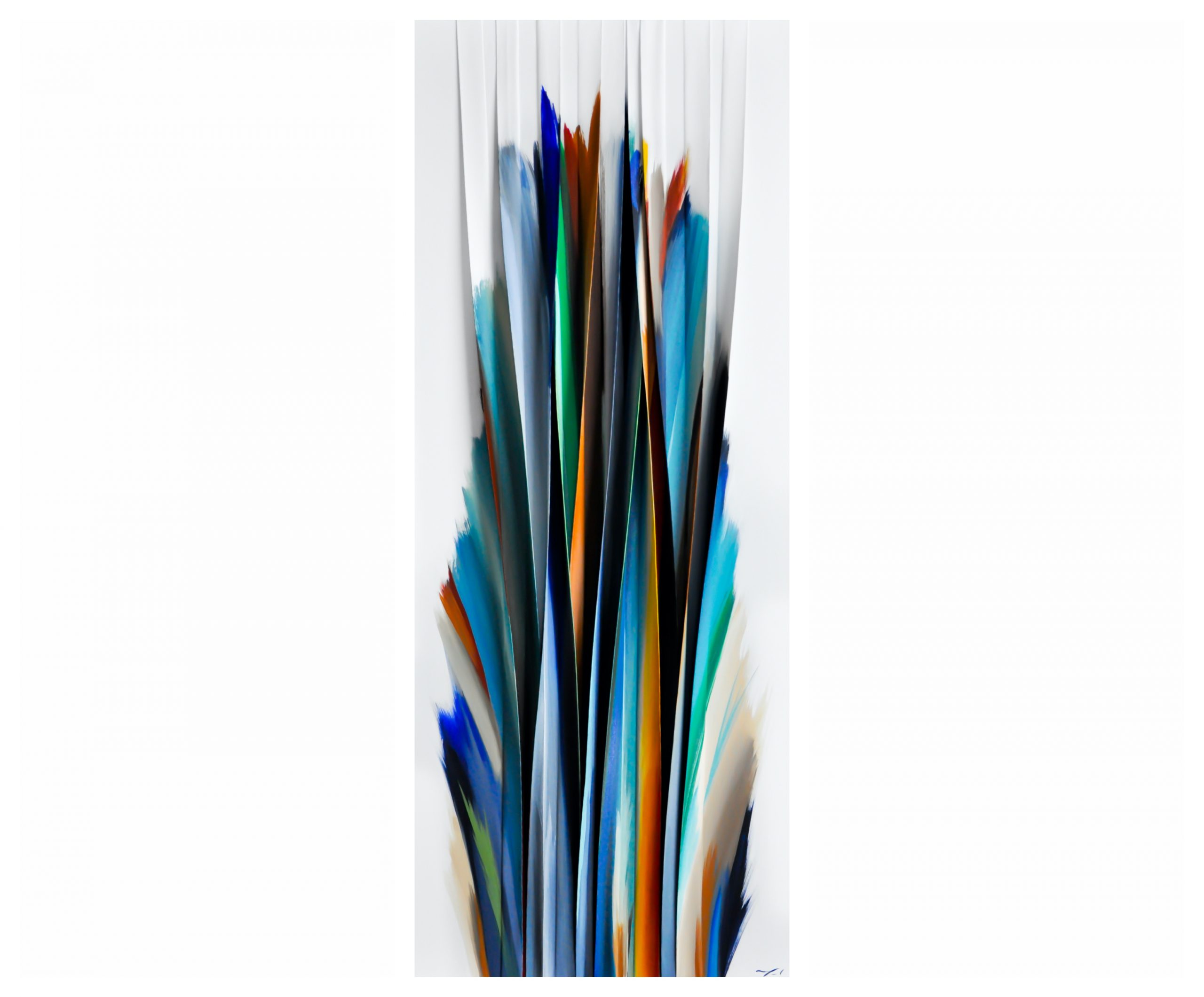 Ces moments qui nous sont chers, mixed media abstract painting by Melanie Giguere | Effusion Art Gallery + Cast Glass Studio, Invermere BC