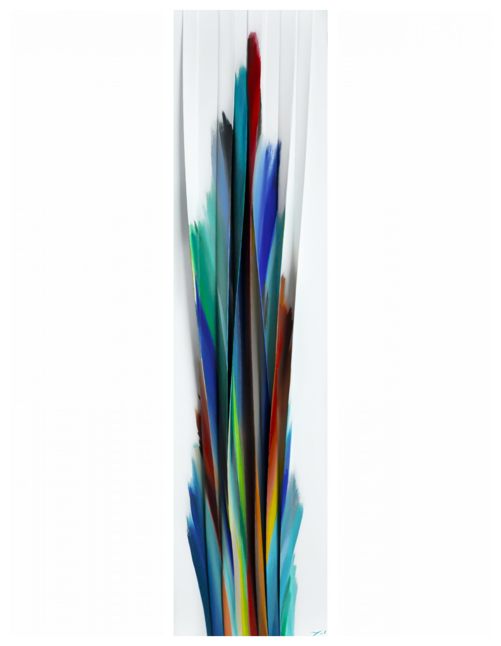 Viser le bonheur, mixed media abstract painting by Melanie Giguere | Effusion Art Gallery + Cast Glass Studio, Invermere BC