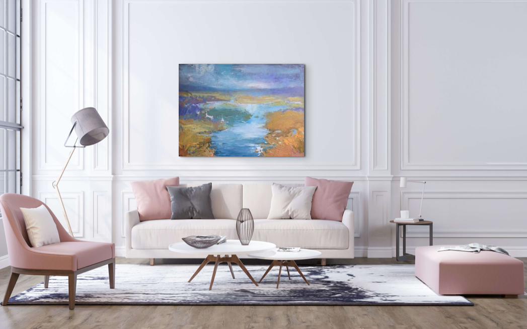 Distant Shores by Carol Finkbeiner Thomas | Effusion Art Gallery + Cast Glass Studio, Invermere BC