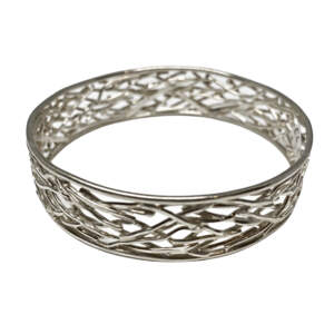 Handmade sterling silver bracelet by A&R Jewellery | Effusion Art Gallery + Cast Glass Studio, Invermere BC