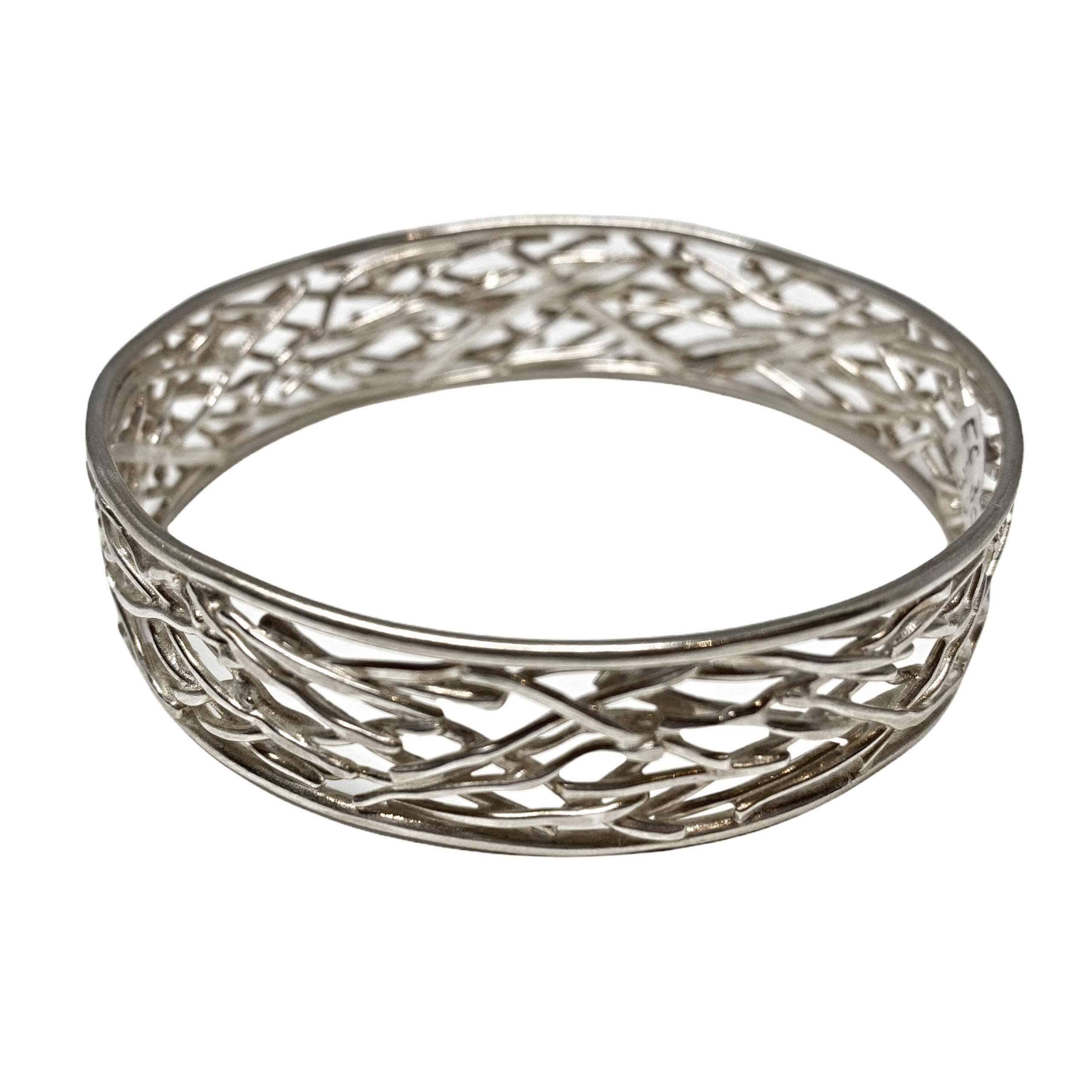 Handmade sterling silver bracelet by A&R Jewellery | Effusion Art Gallery + Cast Glass Studio, Invermere BC