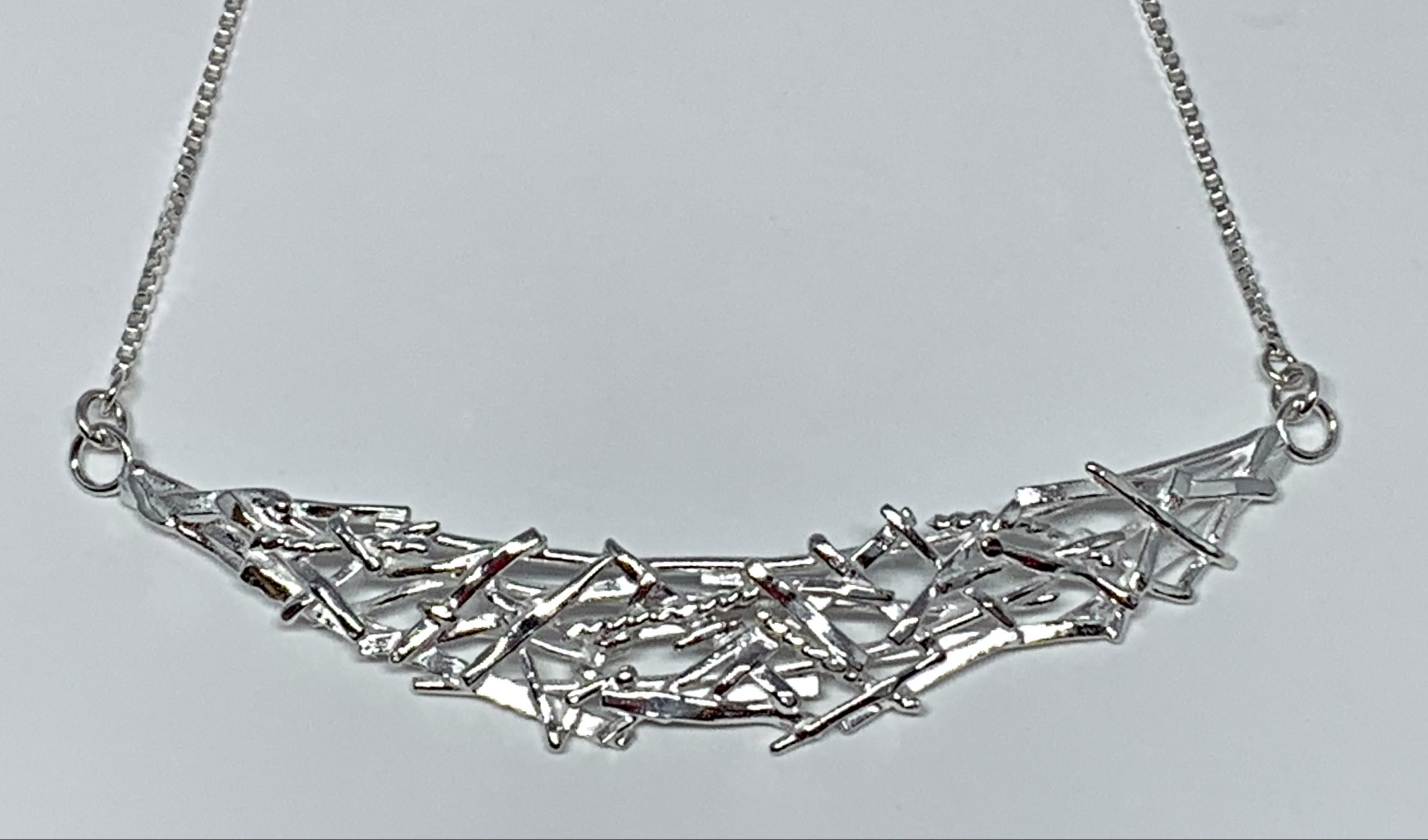 Sterling silver necklace by A&R Jewellery | Effusion Art Gallery + Cast Glass Studio, Invermere BC