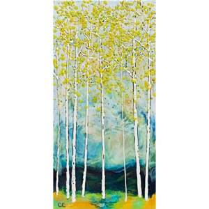 Summer Storm, encaustic landscape painting by Catharine Clarke | Effusion Art Gallery + Cast Glass Studio, Invermere BC
