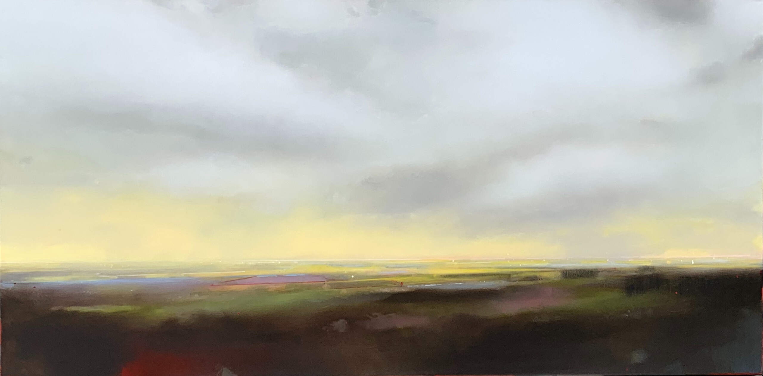 Morning Light 4, landscape and sky painting by Joe Fidia | Effusion Art Gallery + Cast Glass Studio, Invermere BC