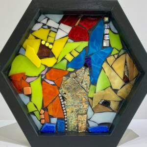 To Light Up, stained glass mosaic by Kimberly Kiel | Effusion Art Gallery + Cast Glass Studio, Invermere BC
