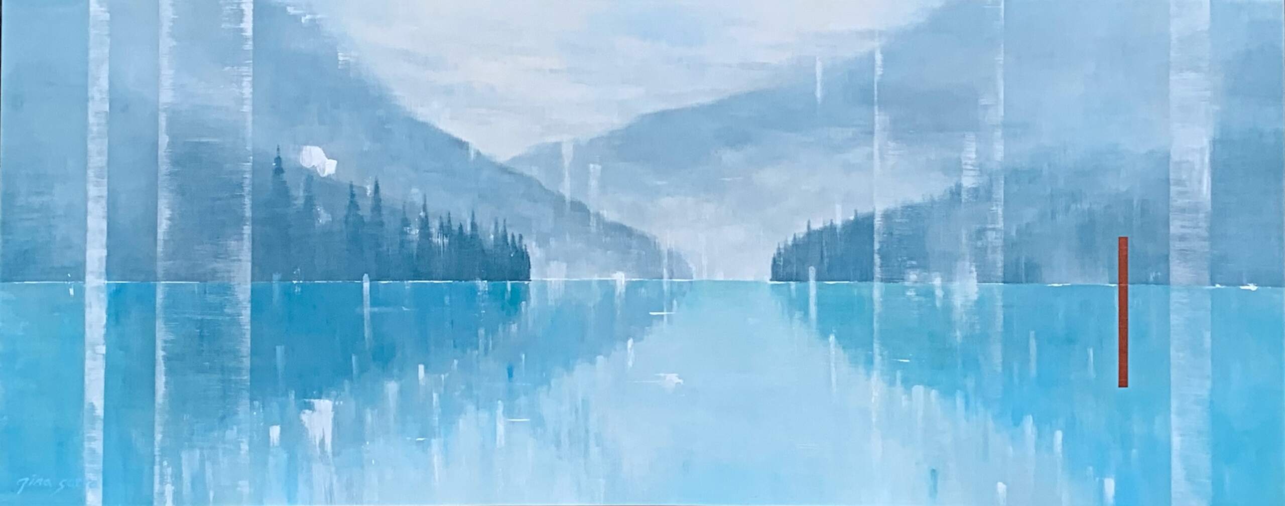 Time of Silence, landscape painting by Gina Sarro | Effusion Art Gallery + Cast Glass Studio, Invermere BC