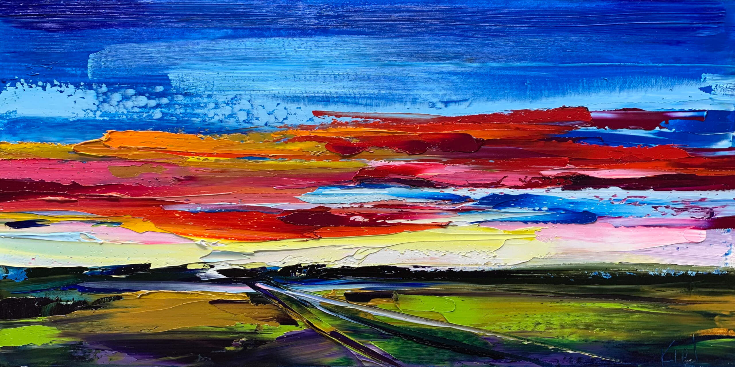 A Long Slow Exhale, oil landscape painting by Kimberly Kiel | Effusion Art Gallery + Cast Glass Studio, Invermere BC