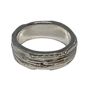 Handmade sterling silver ring by A&R Jewellery | Effusion Art Gallery + Cast Glass Studio, Invermere BC