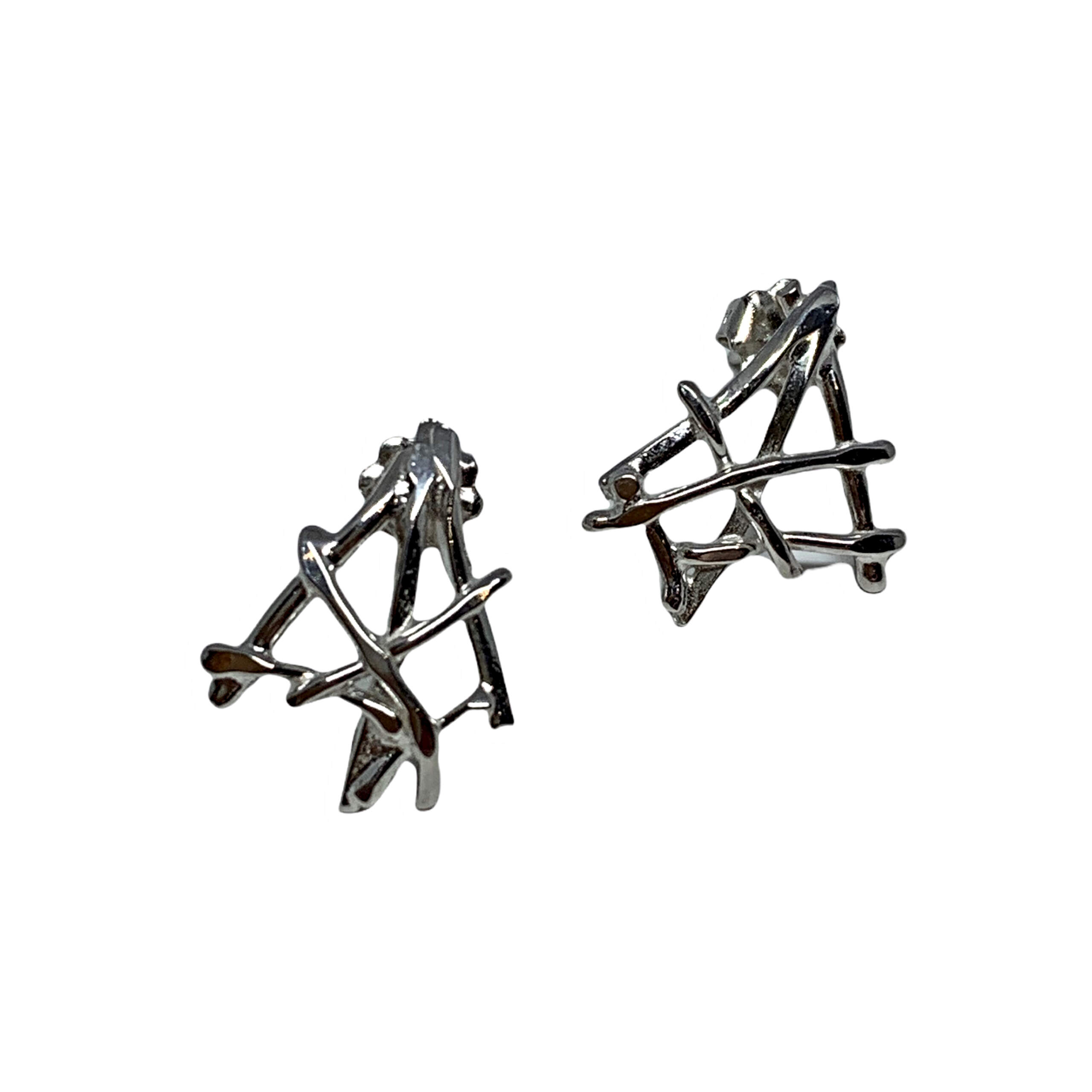 Handmade sterling silver earrings by A&R Jewellery | Effusion Art Gallery + Cast Glass Studio, Invermere BC