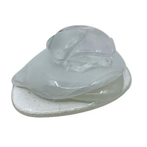 One of a kind cast glass cairn sculpture by Heather Cuell | Effusion Art Gallery + Cast Glass Studio, Invermere BC
