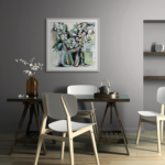 Gorgeous in a Vase, original floral painting by Katie Lois at Effusion Art Gallery in Invermere, BC.