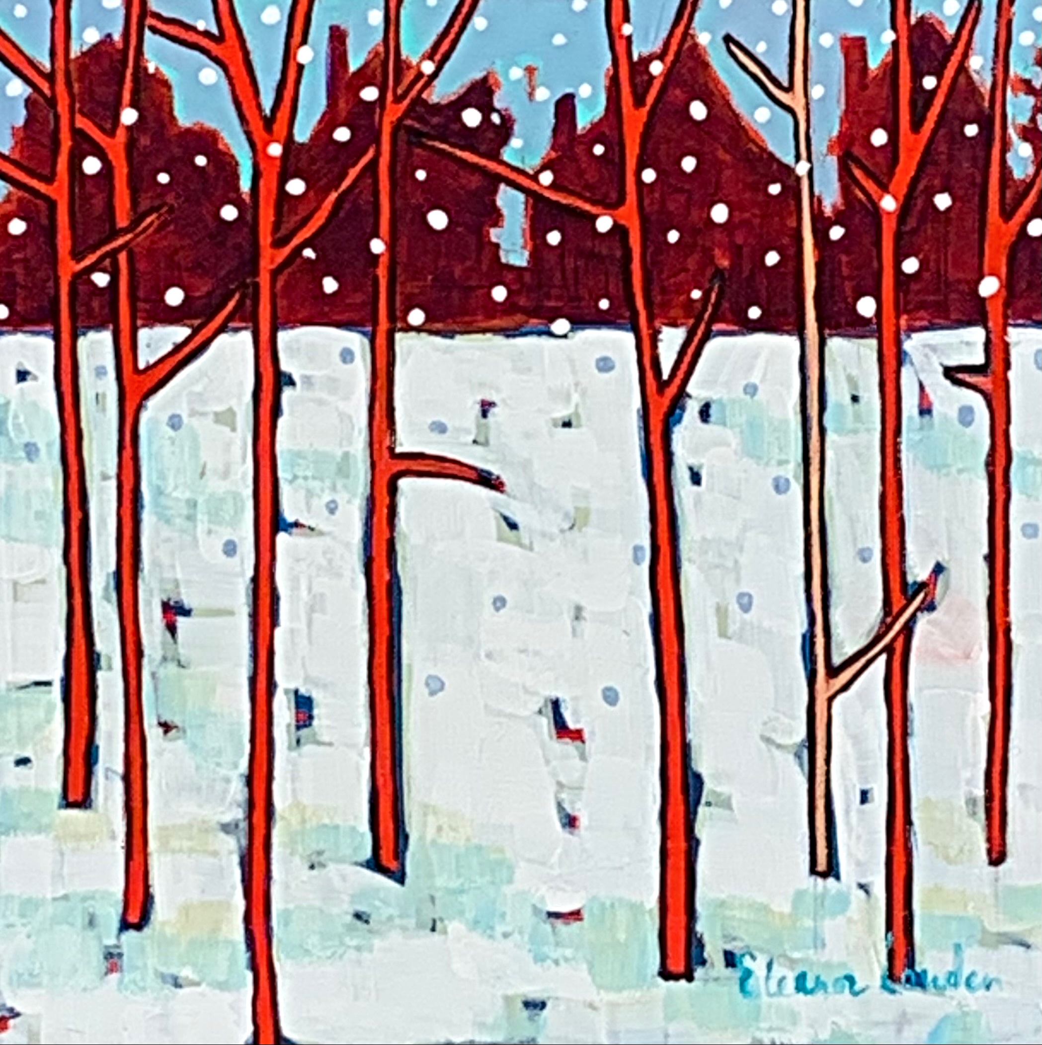 Coyote Watch, landscape painting by Eleanor Lowden | Effusion Art Gallery + Cast Glass Studio, Invermere BC