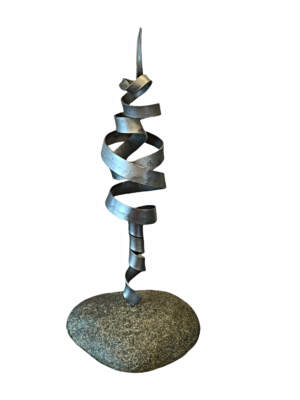 Emily's Tree, mixed media sculpture by Paul Reimer | Effusion Art Gallery + Cast Glass Studio, Invermere BC