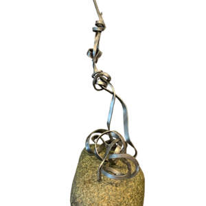 Smoke Signal, mixed media sculpture by Paul Reimer | Effusion Art Gallery + Cast Glass Studio, Invermere BC