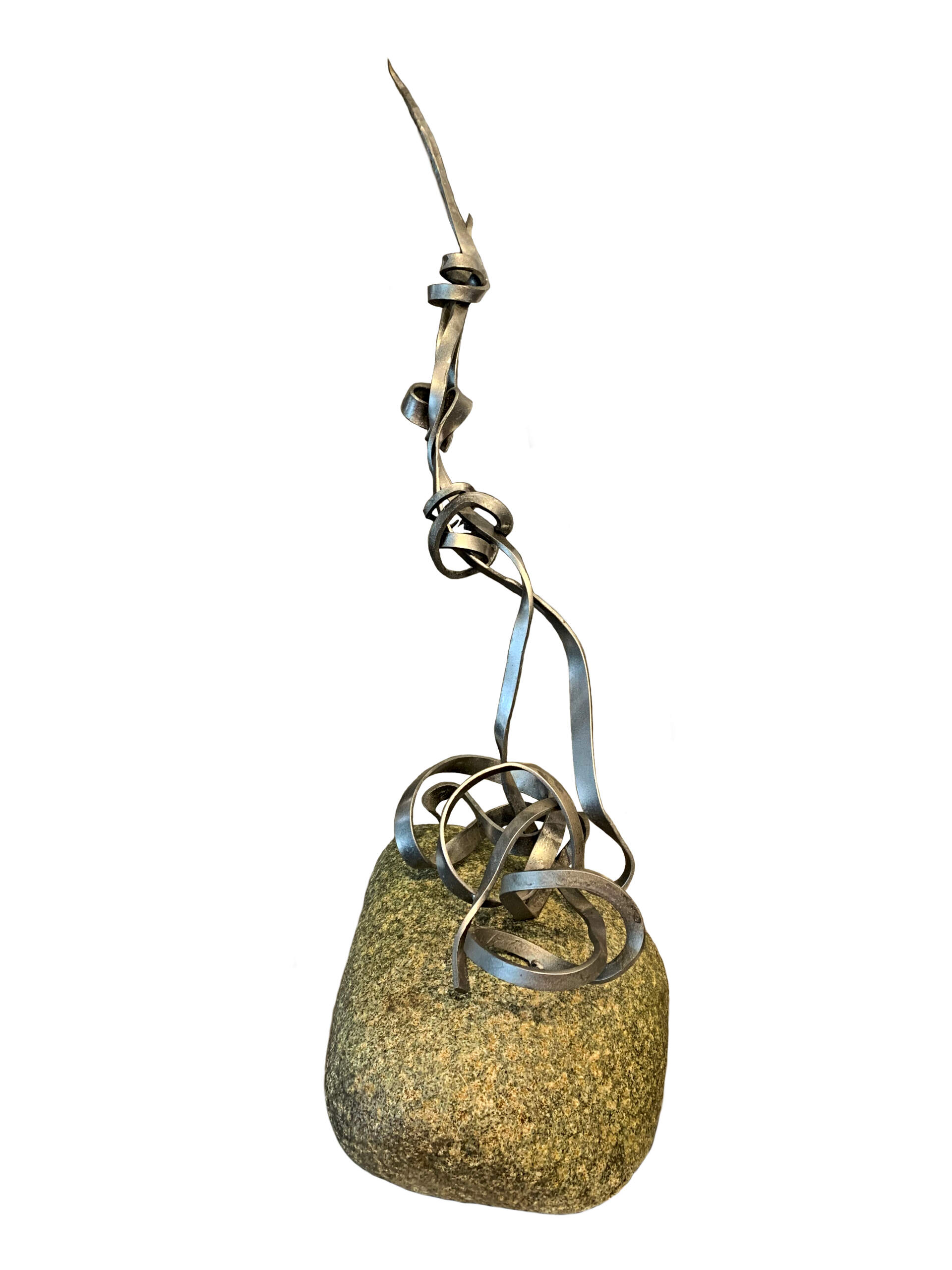 Smoke Signal, mixed media sculpture by Paul Reimer | Effusion Art Gallery + Cast Glass Studio, Invermere BC