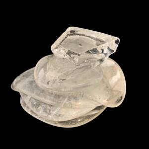 Cast Glass Rocky Mountain Cairn Sculpture by Heather Cuell | Effusion Art Gallery + Cast Glass Studio, Invermere BC