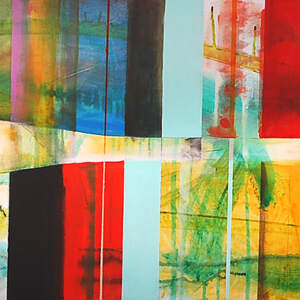 Aviron 30-14, mixed media by Sylvain Leblanc | Effusion Art Gallery + Cast Glass Studio, Invermere BC