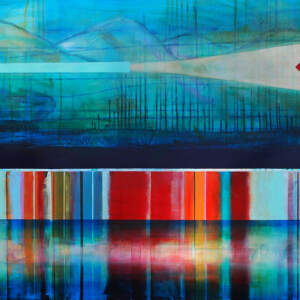 J'arriverai bientôt, mixed media by Sylvain Leblanc | Effusion Art Gallery + Cast Glass Studio, Invermere BC