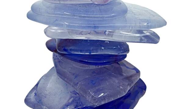 Cast Glass Rocky Mountain Cairns
