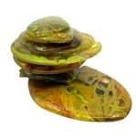 Cast Glass Rocky Mountain Cairn Sculpture by Heather Cuell | Effusion Art Gallery + Cast Glass Studio, Invermere BC