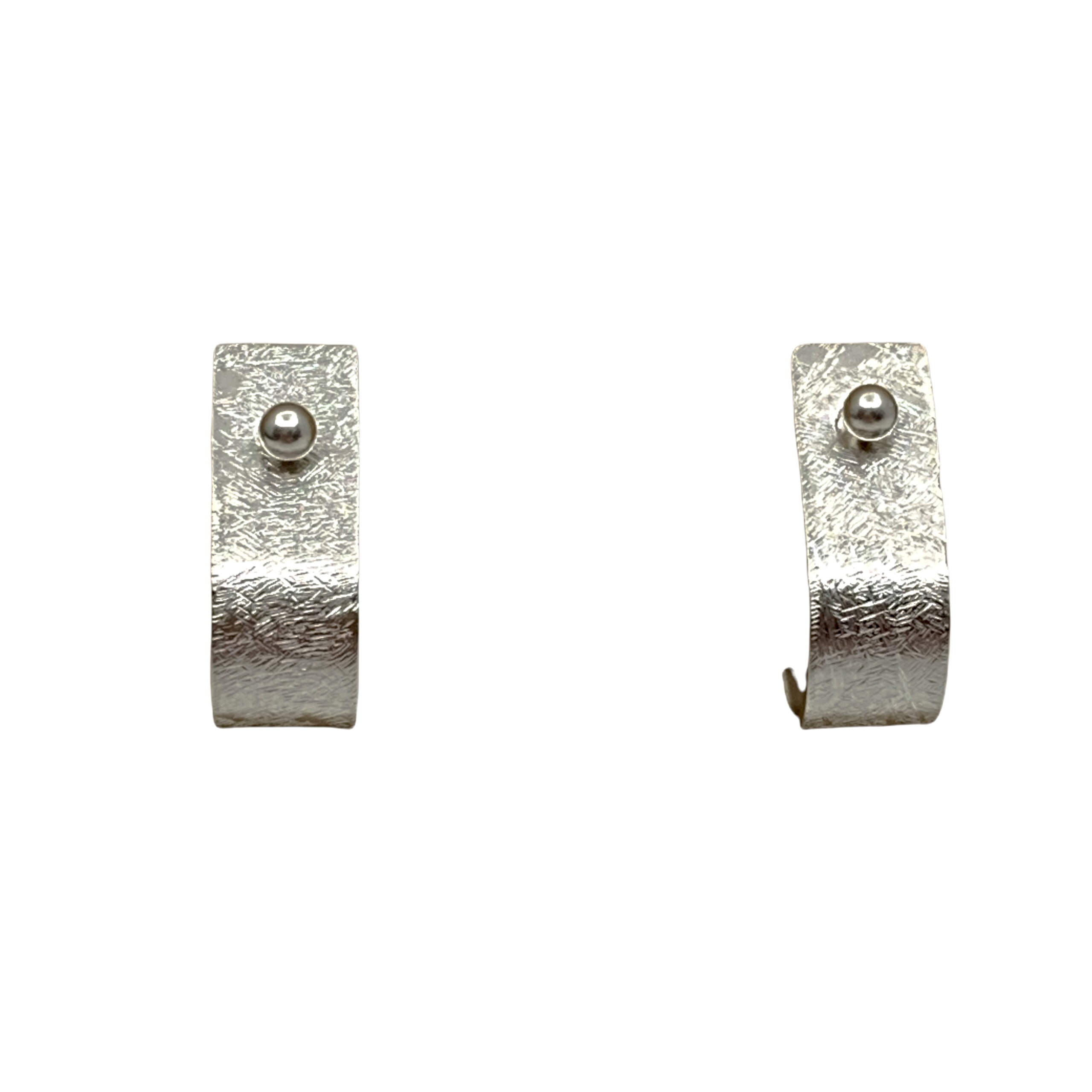 Handmade silver earrings by A&R Jewellery | Effusion Art Gallery + Cast Glass Studio, Invermere BC