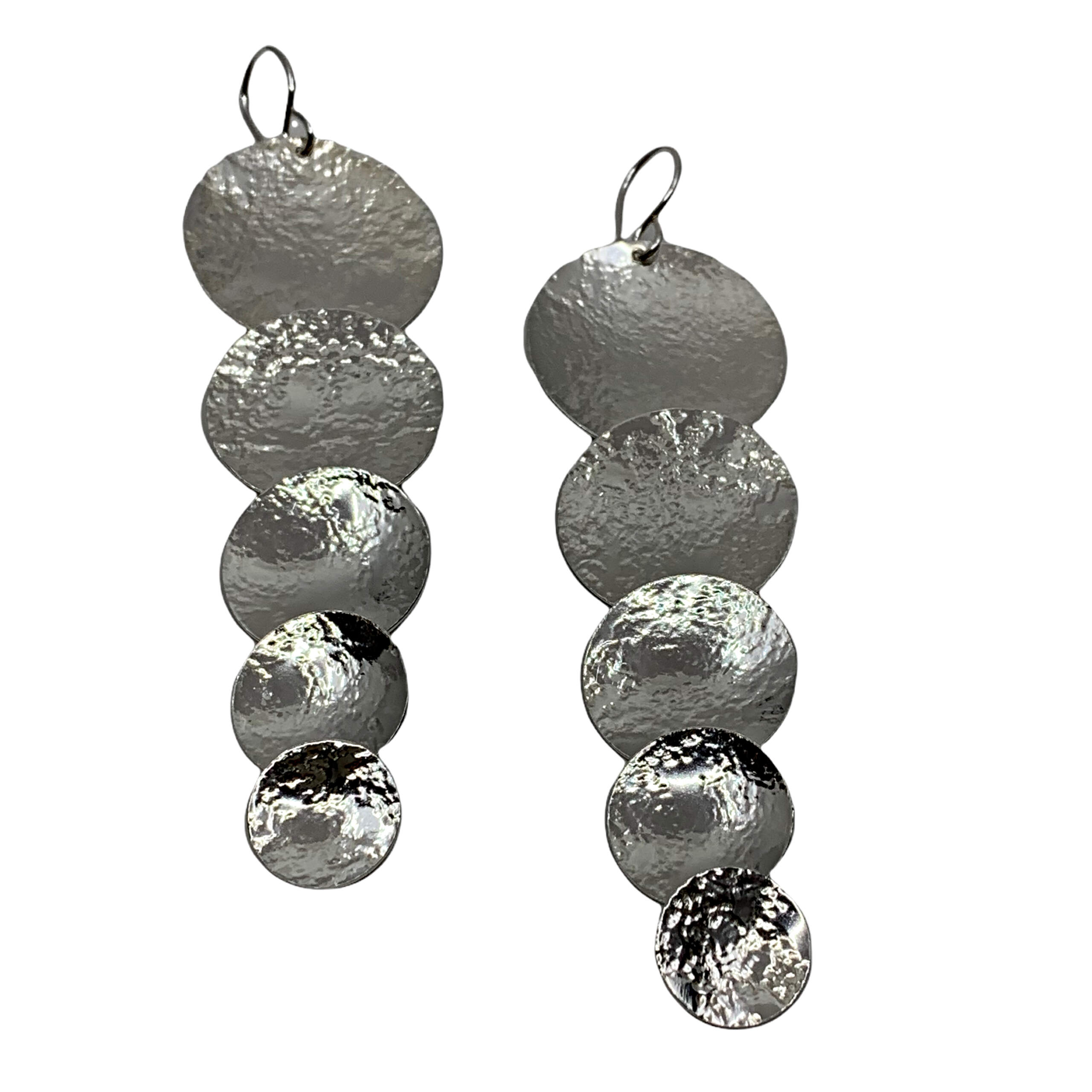 Handmade silver earrings by A&R Jewellery | Effusion Art Gallery + Cast Glass Studio, Invermere BC