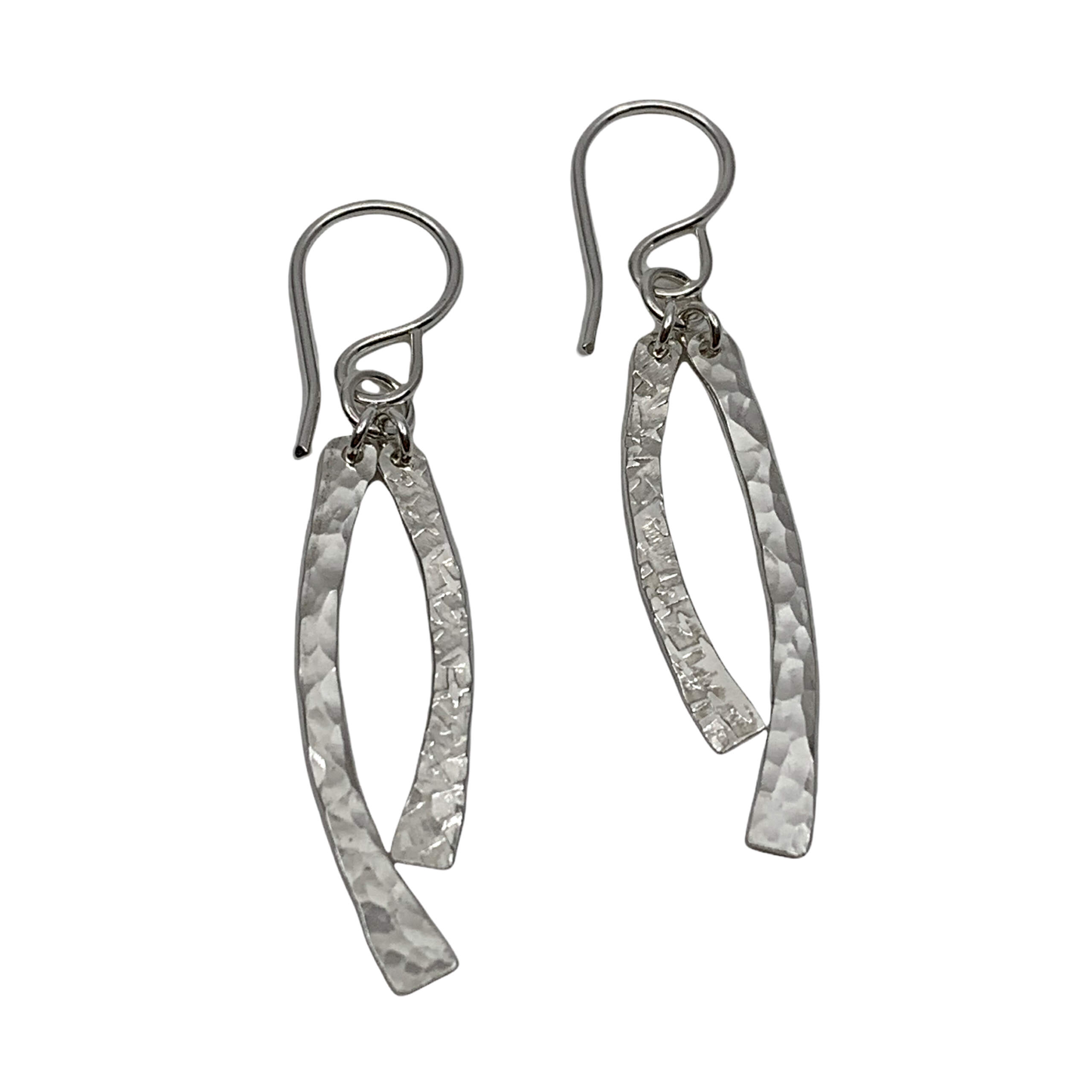 Handmade silver earrings by A&R Jewellery | Effusion Art Gallery + Cast Glass Studio, Invermere BC