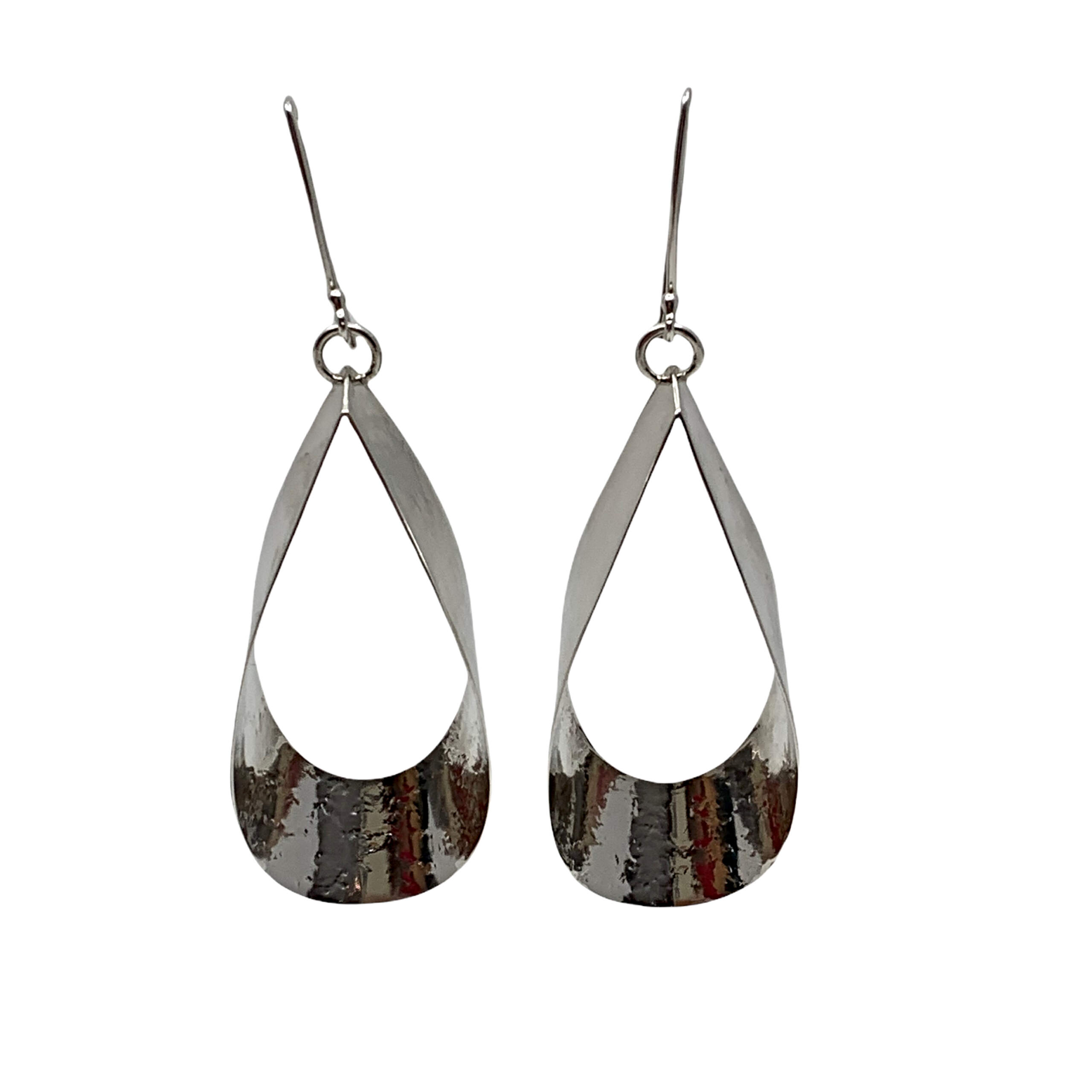 Handmade silver earrings by A&R Jewellery | Effusion Art Gallery + Cast Glass Studio, Invermere BC