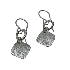 Handmade silver earrings by A&R Jewellery | Effusion Art Gallery + Cast Glass Studio, Invermere BC