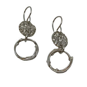 Handmade silver earrings by A&R Jewellery | Effusion Art Gallery + Cast Glass Studio, Invermere BC
