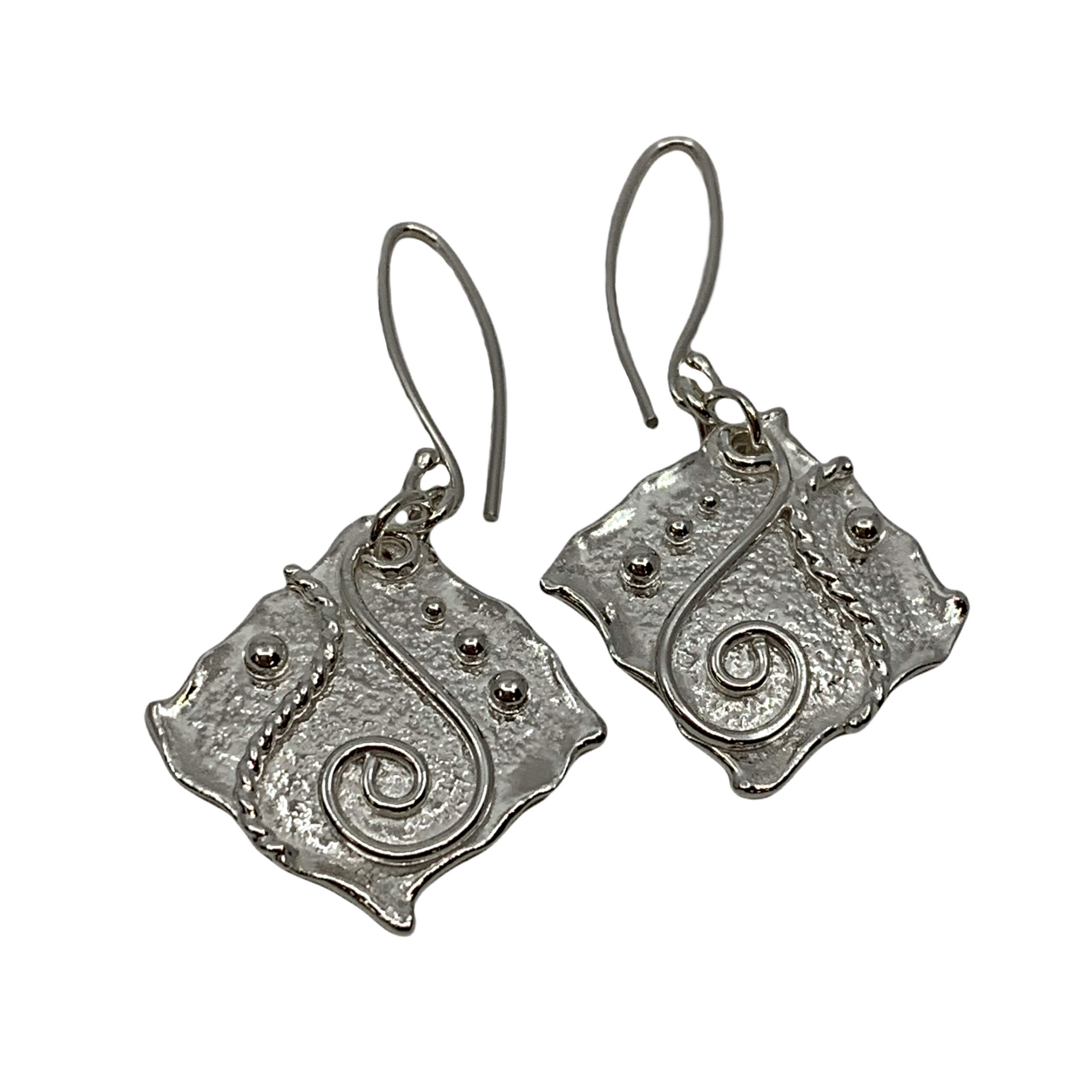 Handmade silver earrings by A&R Jewellery | Effusion Art Gallery + Cast Glass Studio, Invermere BC